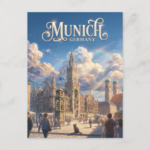 Marienplatz, Munich Germany Postcard