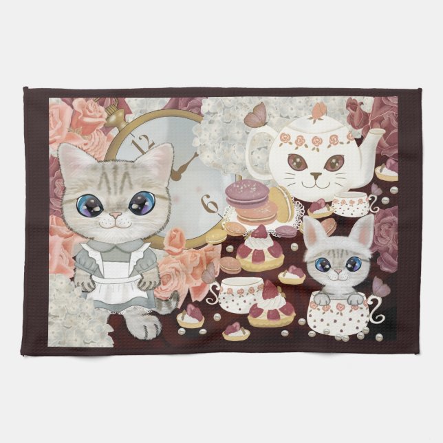 Marie's Tea Party Kitchen Towel (Horizontal)
