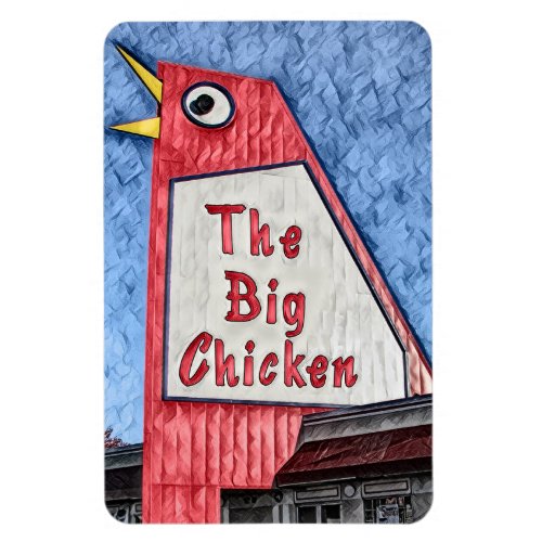 Marietta Georgia Big Chicken restaurant painting Magnet