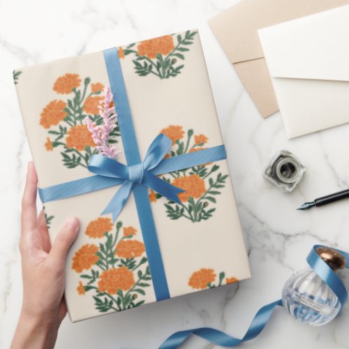 Marigold beige wrapping paper