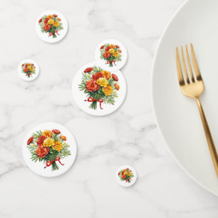 Marigold Bouquet Table Confetti for Coctail&Party