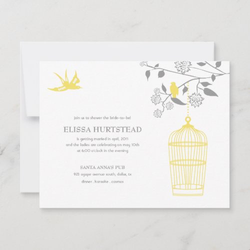 Marigold Bridal Shower Invitations