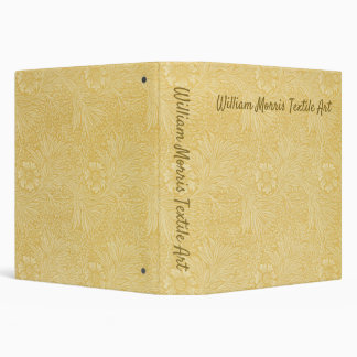 Marigold by William Morris, Vintage Garden Flowers 3 Ring Binder