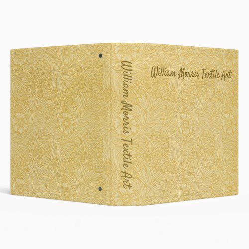 Marigold by William Morris Vintage Garden Flowers 3 Ring Binder