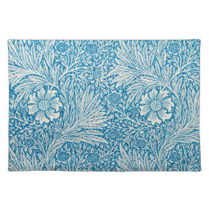 Marigold by William Morris, Vintage Garden Flowers Cloth Placemat