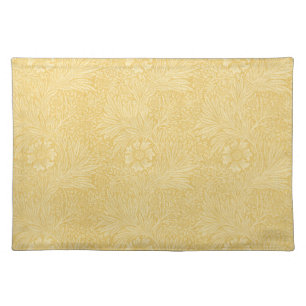Marigold by William Morris, Vintage Garden Flowers Cloth Placemat
