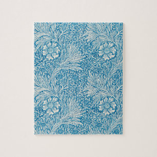 Marigold by William Morris, Vintage Garden Flowers Jigsaw Puzzle