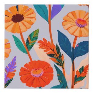 Marigold Celebration Faux Canvas Print