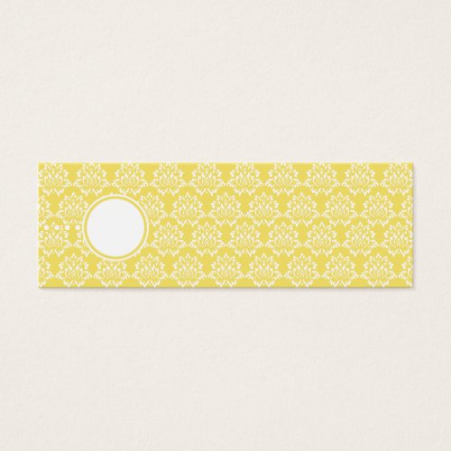 Marigold Favor Tags Skinny Profile Cards Business Cards