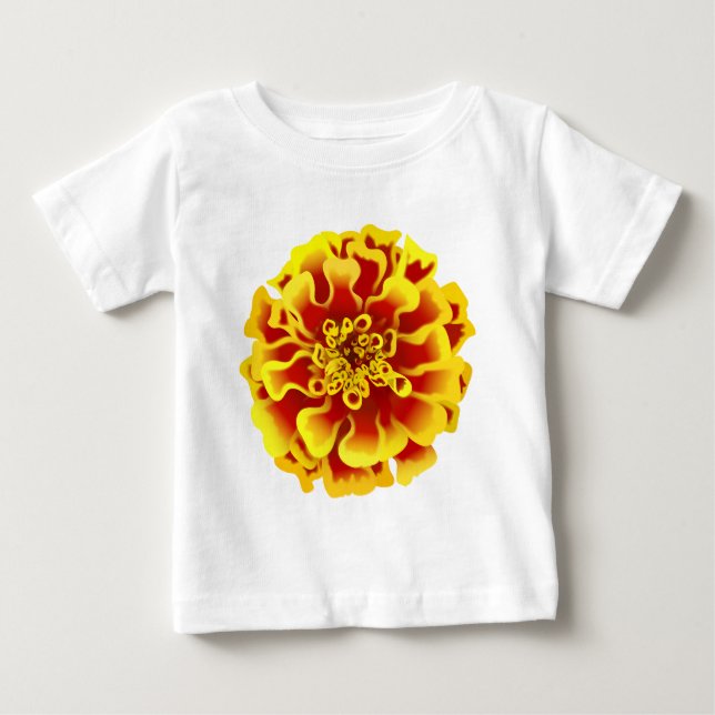 Marigold Flower Baby T-Shirt (Front)