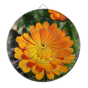 marigold flower dart board