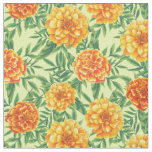 Marigold Flower Pattern Fabric