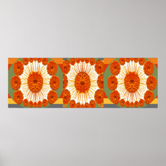MARIGOLD Flower Show :   Decorative Art Poster