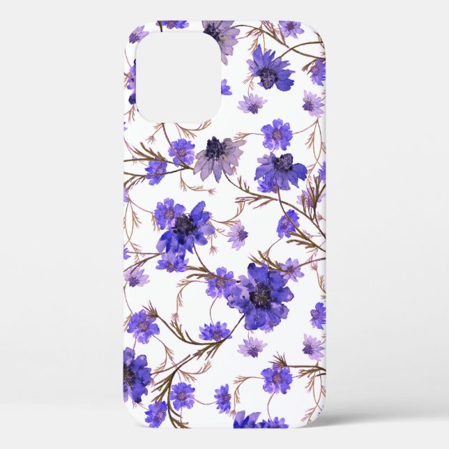 Marigold flowers, floral seamless wallpaper Case-Mate iPhone case (Back)
