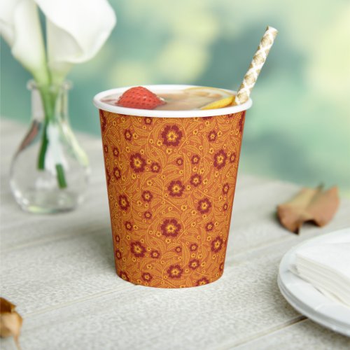 Marigold Flowers Paper Cup