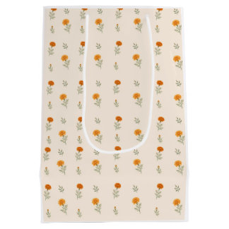 Marigold Garden Cottagecore Floral Medium Gift Bag