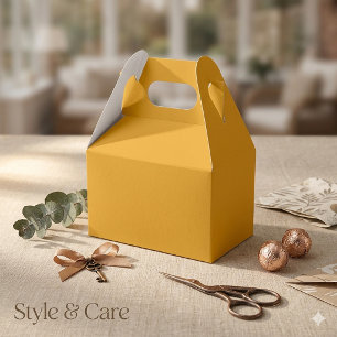 Marigold Large Gable Favor Box for Weddings or Par