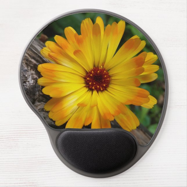 marigold on log gel mouse pad (Front)