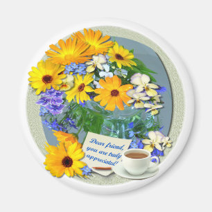 MARIGOLD POSY ~ Friendship Magnet