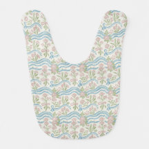 Marigold preppy grandmillennial floral wavy stripe