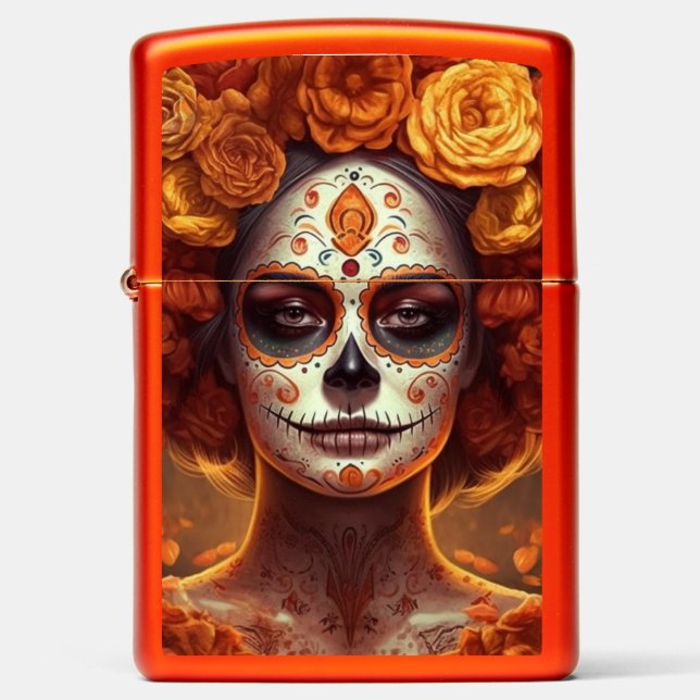 Marigold Spirit Zippo Lighter (Front)