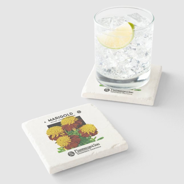 Marigold Stone Coaster (Side)