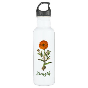 Marigold Strength Fitness Travel Water Bottle