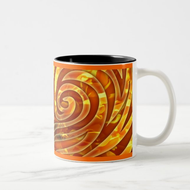 Marigold swirl mug (Right)