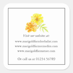 Marigold template website Sticker