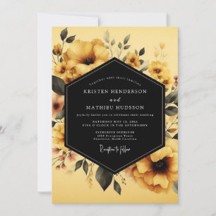 Marigold Vesperal Bloom Wedding Invitation