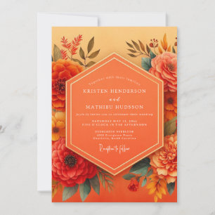 Marigold Vibrant Autumn Wedding Invitation