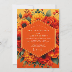 Marigold Vibrant Harvest Wedding Invitation