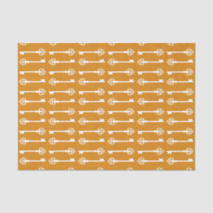 Marigold Victorian Keys Tissue Paper