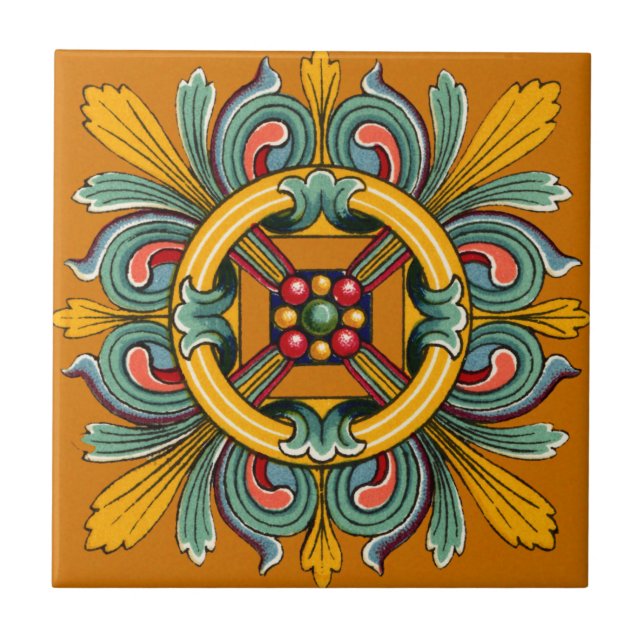 Marigold Victorian Tile Design (Front)