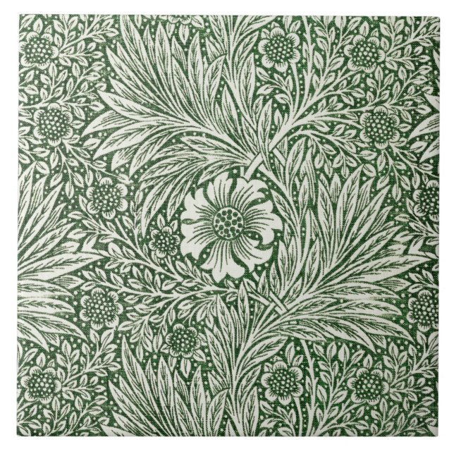 Marigold, William Morris Ceramic Tile (Front)