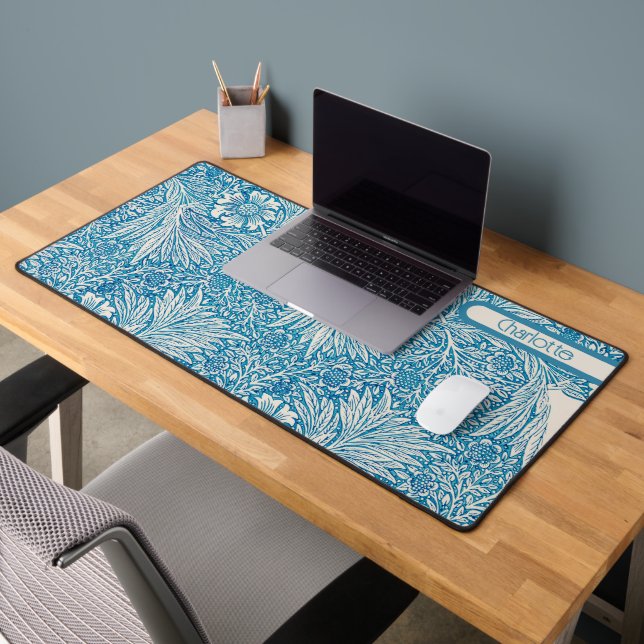 Marigold William Morris Vintage Personalized Desk Mat (Office 2)
