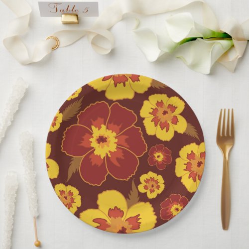 Marigold Yellow Paper Plate