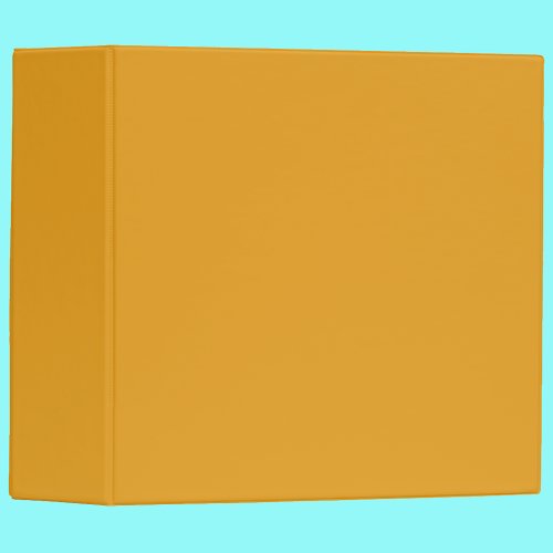 Marigold Yellow Solid Color  Trendy Color  3 Ring Binder