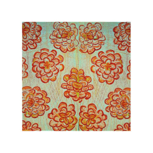 MARIGOLDS 2 WOOD WALL ART
