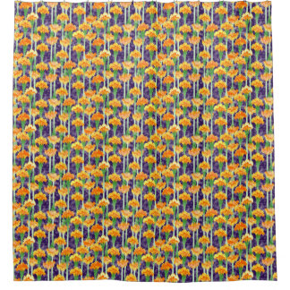 Marigolds and Moonbeams Shower Curtain