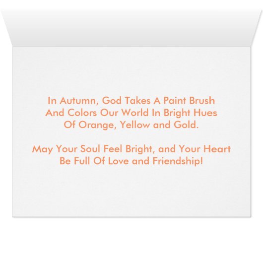 Marigolds, Autumn Wishes (Inside Horizontal (Bottom))