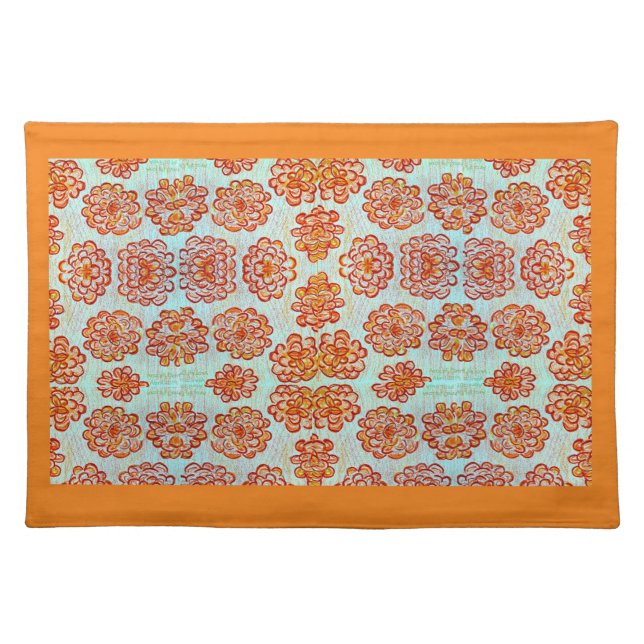 Marigolds Cloth Placemat (Front)