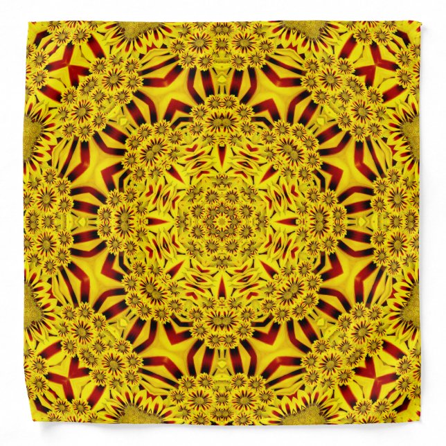Marigolds Colorful Hankerchief, Hankie Bandana (Front)