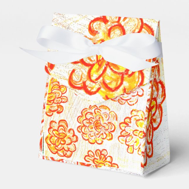 Marigolds Favor Boxes (Front Side)