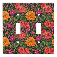 Marigolds, Geraniums and Fushias