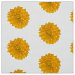 Marigolds &amp; White Background Fabric