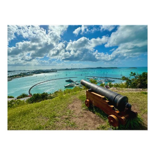 Marigot Bay from Fort Louis in St Martin Photo Print