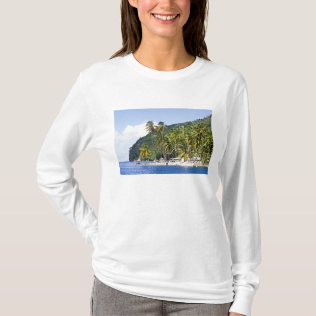 Marigot Bay, St. Lucia, Caribbean T-Shirt (Front)