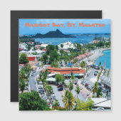 Marigot Bay, St. Maarten Magnetic card (Front/Back)