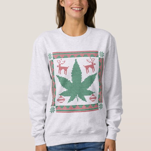 Download Marijuana Pot Leaf Ugly Holiday Sweaters - Ugly Sweater ...